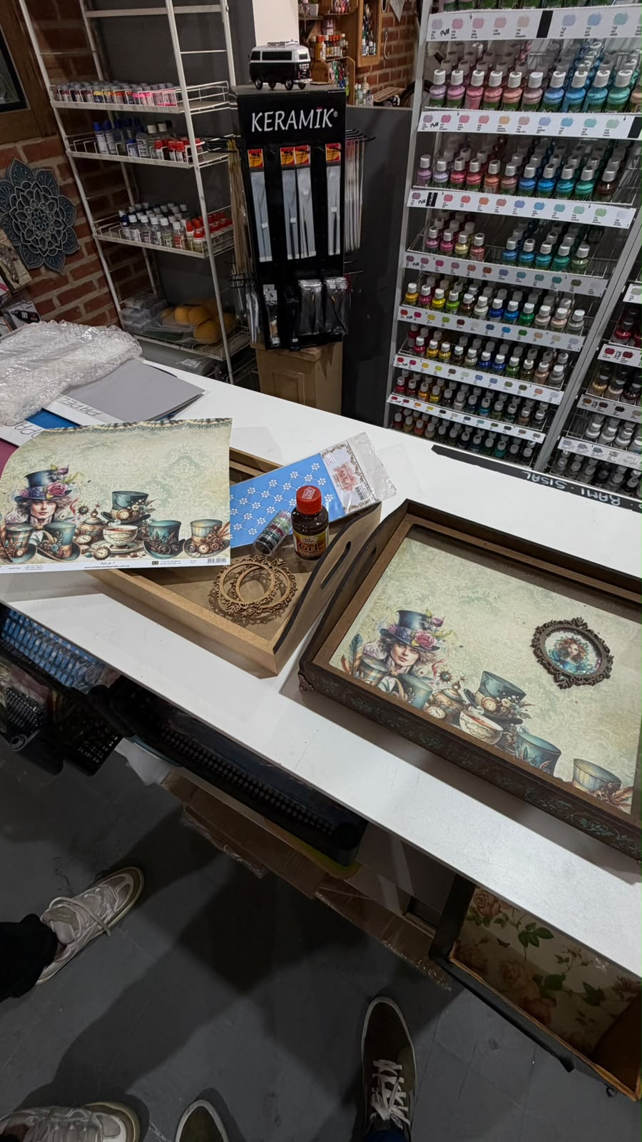 Materiais de artesanato